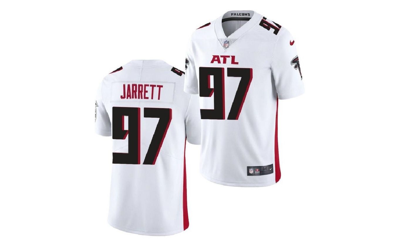 Men Atlanta Falcons #97 Grady Jarrett Nike White Game Player NFL Jersey